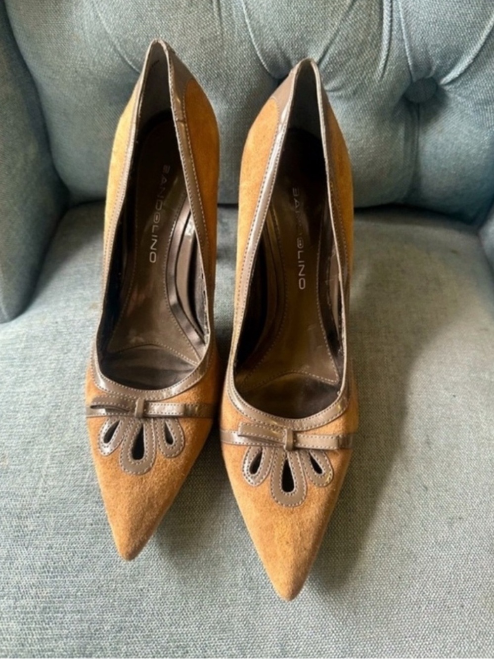 Bandolino Brown Suede Heels
